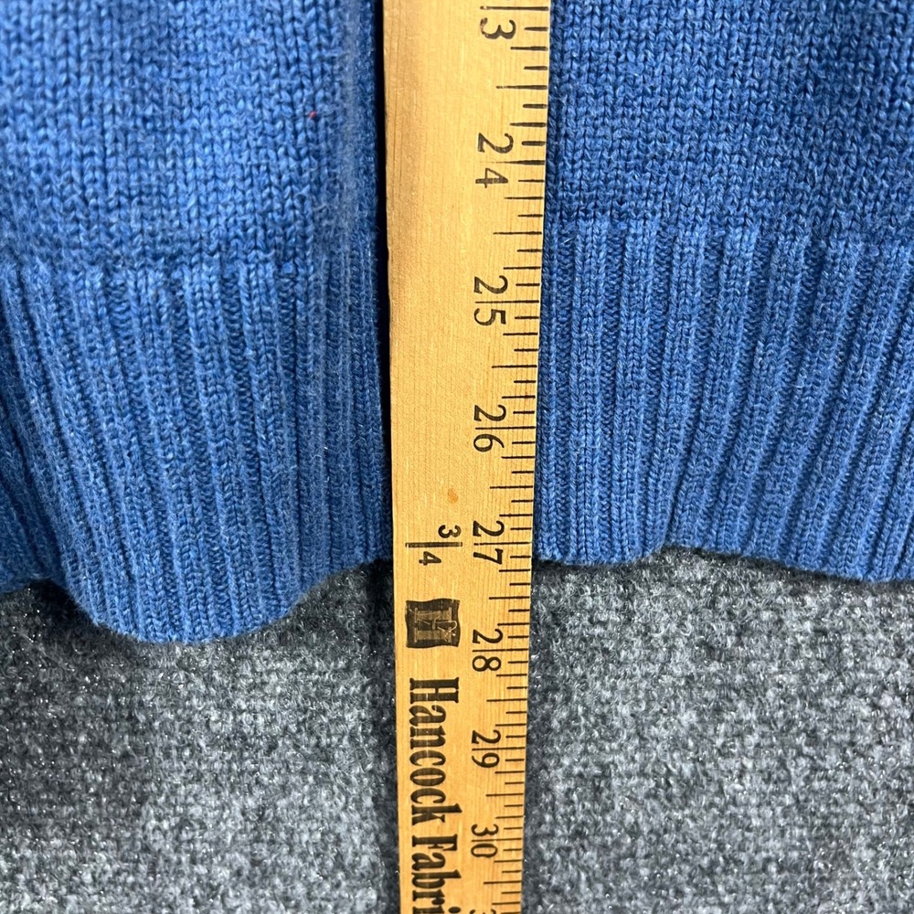 Polo Ralph Lauren Sweater Mens XXL Blue Mock Neck Button Cotton Pullover - Picture 5 of 7